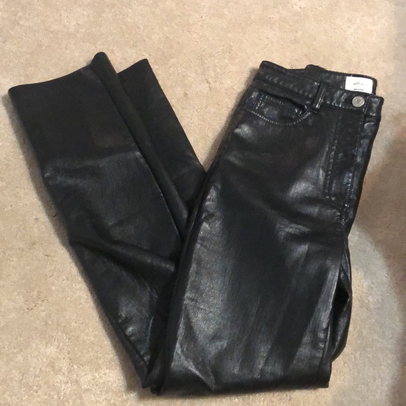 2. Aritzia Wilfred Vegan Leather Melina Pant in Black - Picture 9 of 14